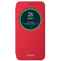 Чехол для ZenFone 2 Laser ZE550KL Asus View Flip Cover Красный